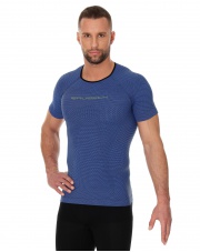 Koszulka męska 3D Run PRO z krótkim rękawem/ciemno-niebieska