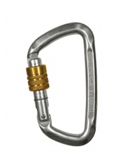 Karabinek Climbing Technology D-Shape Steel CF SG - zinc plated