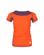 Koszulka damska TLELL LADY salmon orange/plum violet