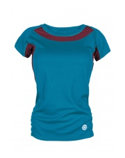 Koszulka damska TLELL LADY turquoise/burgundy