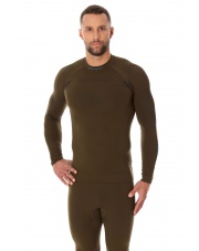 BLUZA MĘSKA THERMO Z DŁUGIM RĘKAWEM KHAKI