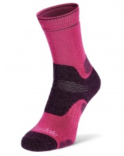 Skarpety BRIDGEDALE  damskie Hike Mid Merino E - berry