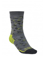 Skarpety BRIDGEDALE  Hike Mid Merino E - grey/lime