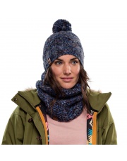 Buff Czapka Zimowa Knitted & Fleece Hat Margo BLUE