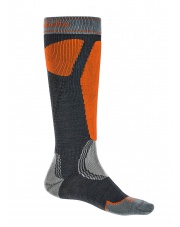 Skarpety BRIDGEDALE narciarskie Ski Easy On Merino E - gunmetal/orange