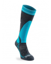 Skarpety BRIDGEDALE narciarskie Ski Mid Merino E - gunmetal/turquoise