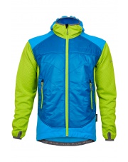 TECHNICZNA KURTKA POLAROWA MĘSKA DEVE blue aster/blue beat/lime green