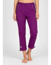 Damskie spodnie wspinaczkowe JESEL 3/4 LADY dark violet MILO