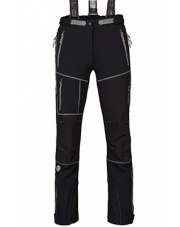 Techniczne ocieplane spodnie LAHORE LADY PANTS black/grey zips 