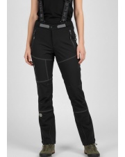 Techniczne ocieplane spodnie LAHORE LADY PANTS MILO black/grey zips 