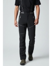 TECHNICZNE OCIEPLANE SPODNIE LAHORE PANTS MILO black/grey zips