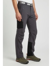 SPODNIE TREKINGOWE OCIEPLANE MILO UTTAR GREY/black 