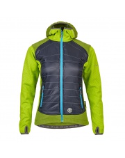 Techniczna kurtka polarowa DEVE LADY lime green/dark grey 