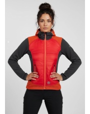 TECHNICZNA KURTKA POLAROWA DEVE  brick/red race/dark grey