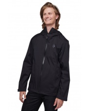 KURTKA BLACK DIAMOND STORMLINE STRETCH RAIN SHELL BLACK