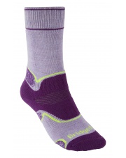 SKARPETY BRIDGEDALE   DAMSKIE HIKE MID MERINO E - purple