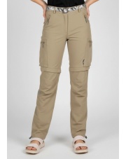 LETNIE DAMSKIE SPODNIE TREKINGOWE FERLO - SAND
