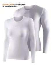 LS1085U Koszulka Base Layer z długim rękawem unisex biała