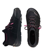 Damskie wodoodporne buty turystyczne Brubeck TREK MERINO czarny/fuksjowy