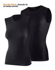 Koszulka unisex typu Base Layer bez rękawów Brubeck grafitowy