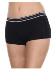 Bokserki damskie z wełną merino ACTIVE WOOL czarny Brubeck