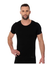 Bawełniana męska koszulka z krótkim rękawem COMFORT COTTON czarny