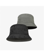 Kapelusz BUFF TRAVEL BUCKET HAT GLINE BLACK-GREY S/M