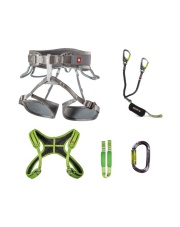  Zestaw na via ferraty Ocun Via Ferrata Twist + Chest Set - green XS-M