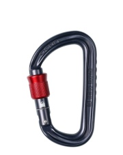 Karabinek Ocun FALCON SCREW anthracite/red