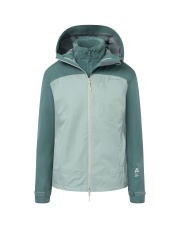 Kurtka damska hardshell z bluzą Primaloft VIKING Ravelo 3 in 1 Lady zielona