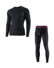 Zestaw męski Brubeck z wełną merino ACTIVE WOOL czarny 