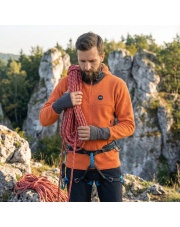 Kurtka polarowa męska FORGO 25  milo - POMARAŃCZOWY