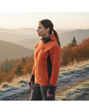 Kurtka polarowa damska FORGO 25 MILO - pomarańczowa