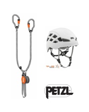 Zestaw na ferratę PETZL kask BOREO + lonża Scorpio Vertigo