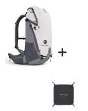 Plecak SENTE 35 MILO - light grey + siatka na kask GRATIS