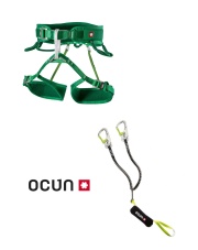 Zestaw Via Ferrata Ocun Via Ferrata Twist Set - zielony