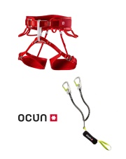 Zestaw Via Ferrata Ocun Via Ferrata Twist Set - czerwony
