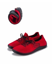 Męskie buty minimalistyczne Brubeck BAREFOOT merino czerowny 
