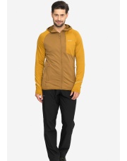 Bluza męska VIKING Birger Man rozpinana z kapturem brązowo żółta