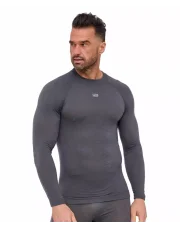 Wełniana koszulka męska z długim rękawem ACTIVE MERINO - szary