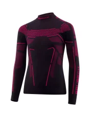 Bluza dziecięca THERMO JUNIOR Brubeck CZARNY-FUKSJOWY 