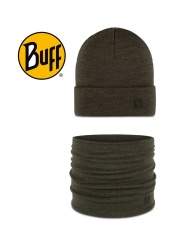 Zestaw BUFF MERINO HEAVYWEIGHT SOLID BARK
