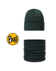 Zestaw BUFF MERINO HEAVYWEIGHT SOLID FOREST