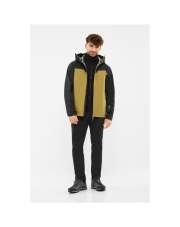 Kurtka męska hardshell z bluzą Primaloft VIKING Ravelo 3 in 1 Man czarno brązowa
