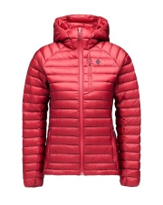 Kurtka puchowa damska Black Diamond Mineral Red W DEPLOY DOWN 1.0 HOODY